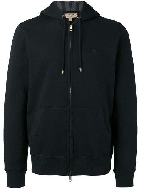 burberry black zip up hoodie